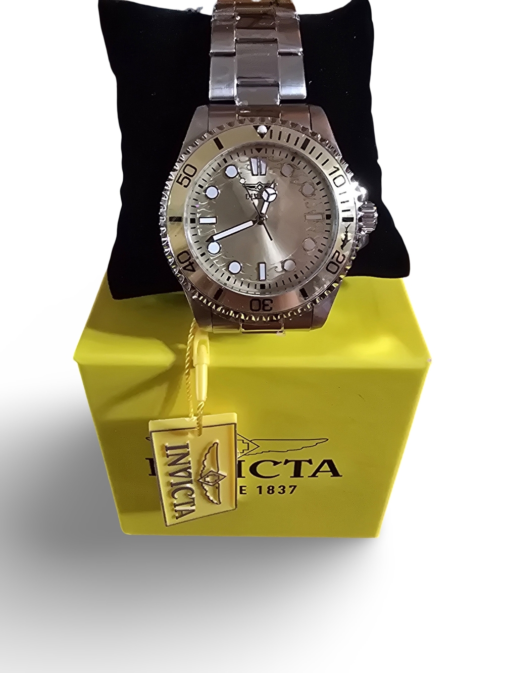 Invicta Silver Stainless Steel Men's Diver Watch